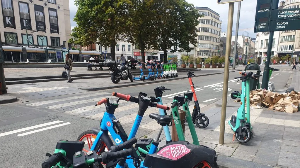 Scooter drop zone Brussels